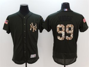Yankees #99 Aaron Judge Olive Green Flexbase Jersey