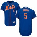 Mens Majestic New York Mets #5 David Wright Royal Blue Flexbase Authentic Collection MLB Jersey