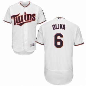 Men\'s Majestic Minnesota Twins #6 Tony Oliva White Flexbase Authentic Collection MLB Jersey