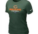 Women Chicago Bears deep green T-Shirt