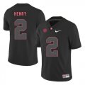 Alabama Crimson Tide #2 Derrick Henry Black Shadow Nike College Football Jersey