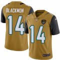 Mens Nike Jacksonville Jaguars #14 Justin Blackmon Limited Gold Rush NFL Jersey