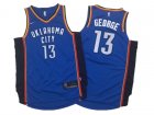 Oklahoma City Thunder #13 Paul George Blue Nike Jersey