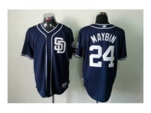 mlb jerseys san diego padres #24 maybin blue