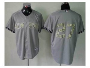 mlb jerseys new york yankees #27 grey[number camo]