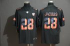 Nike Raiders #28 Josh Jacobs 2019 Black Salute To Service USA Flag Fashion Limited Jerse