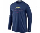 Nike San Diego Charger Critical Victory Long Sleeve T-Shirt D.Blue