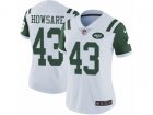 Women Nike New York Jets #43 Julian Howsare Vapor Untouchable Limited White NFL Jersey