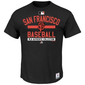 MLB Men\'s San Francisco Giants Majestic Big & Tall Authentic Collection Property T-Shirt - Black