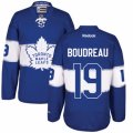 Mens Reebok Toronto Maple Leafs #19 Bruce Boudreau Authentic Royal Blue 2017 Centennial Classic NHL Jersey