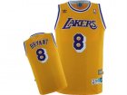 Lakers #8 Kobe Bryant Yellow Hardwood Classics Jersey