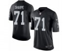 Mens Nike Oakland Raiders #71 David Sharpe Limited Black Team Color NFL Jersey