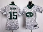 Nike Women New York Jets #15 Tim Tebow FEM FAN Zebra Jerseys