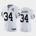 Nike Raiders #34 Bo Jackson White 2020 Inaugural Season Vapor Untouchable Limited