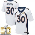 Nike Denver Broncos #30 David Bruton White Super Bowl 50 Men Stitched NFL New Elite Jersey