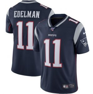 Nike Patriots #11 Julian Edelman Navy 100th Season Vapor Untouchable Limited