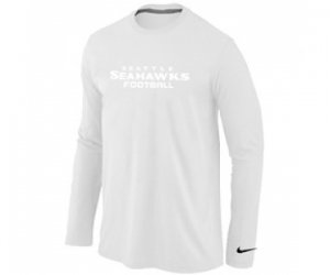 Nike Atlanta Falcons Authentic font Long Sleeve T-Shirt White