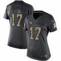 Women's Nike New York Giants #17 Dwayne Harris Limited Black 2016 Salute to Service NFL Jersey