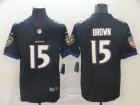 Nike Ravens #15 Marquise Brown Black Alternate Vapor Untouchable Limited Jersey