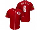 Mens Cincinnati Reds #6 Billy Hamilton 2017 Spring Training Cool Base Stitched MLB Jersey