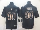 Nike Steelers #90 T.J. Watt Black Statue Of Liberty Limited Jersey
