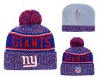 NY Giants Fresh Logo Royal Pom Knit Hat YD