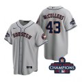 Astros #43 Lance Mccullers Gray 2022 World Series Champions Cool Base Jersey