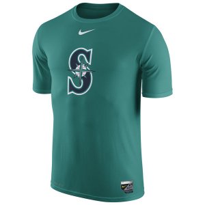 MLB Men\'s Seattle Mariners Nike Authentic Collection Legend T-Shirt - Aqua Green