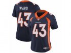 Women Nike Denver Broncos #43 T.J. Ward Vapor Untouchable Limited Navy Blue Alternate NFL Jersey