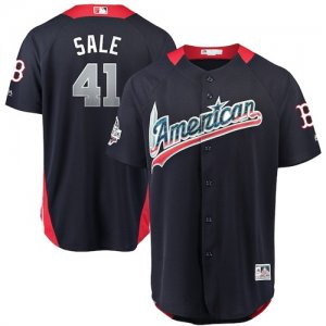 American League #41 Chris Sale Navy 2018 MLB All-Star Game Home Run Derby Jers