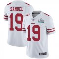 Nike 49ers #19 Deebo Samuel White 2020 Super Bowl LIV Vapor Untouchable Limited