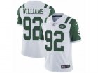 Mens Nike New York Jets #92 Leonard Williams Vapor Untouchable Limited White NFL Jersey