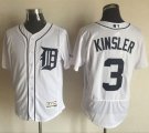 Detroit Tigers #3 Ian Kinsler White Flexbase Authentic Collection Stitched Baseball Jersey