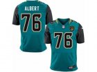 Mens Nike Jacksonville Jaguars #76 Branden Albert Elite Teal Green Team Color NFL Jersey