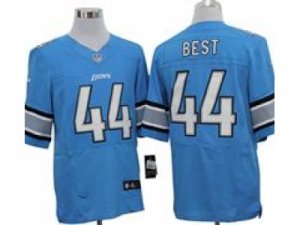 Nike Detroit Lions #44 Jahvid Best Blue Elite Jerseys