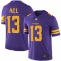 Mens Nike Minnesota Vikings #13 Shaun Hill Limited Purple Rush NFL Jersey