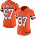 Women's Nike Denver Broncos #97 Phil Taylor Limited Orange Rush NFL Jersey