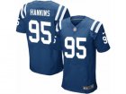 Mens Nike Indianapolis Colts #95 Johnathan Hankins Elite Royal Blue Team Color NFL Jersey