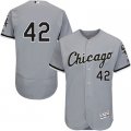 2016 Men Chicago White Sox #42 Jackie Robinson Majestic Gray Authentic Collection Flexbase Jersey