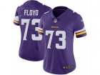 Women Nike Minnesota Vikings #73 Sharrif Floyd Vapor Untouchable Limited Purple Team Color NFL Jersey