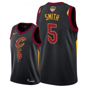 Cleveland Cavaliers #5 J.R. Smith Black 2018 NBA Finals Nike Swingman Jersey