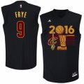 Men Adidas Cleveland Cavaliers #9 Channing Frye Authentic Black 2016 Finals Champions NBA Jersey