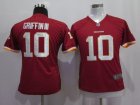 women nike washington redskins #10 griffin red jersey