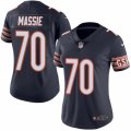 Women's Nike Chicago Bears #70 Bobby Massie Limited Navy Blue Rush NFL Jersey