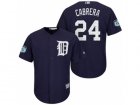 Mens Detroit Tigers #24 Miguel Cabrera 2017 Spring Training Cool Base Stitched MLB Jersey
