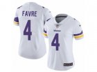 Women Nike Minnesota Vikings #4 Brett Favre Vapor Untouchable Limited White NFL Jersey