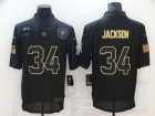 Nike Raiders #34 Bo Jackson Black 2020 Salute To Service Limited Jersey