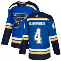 Blues #4 Carl Gunnarsson Blue Adidas Jersey