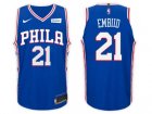 Nike NBA Philadelphia 76ers #21 Joel Embiid Jersey 2017-18 New Season Blue Jersey