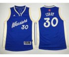 Youth nba golden state warriors #30 curry blue[2015 Christmas edition]